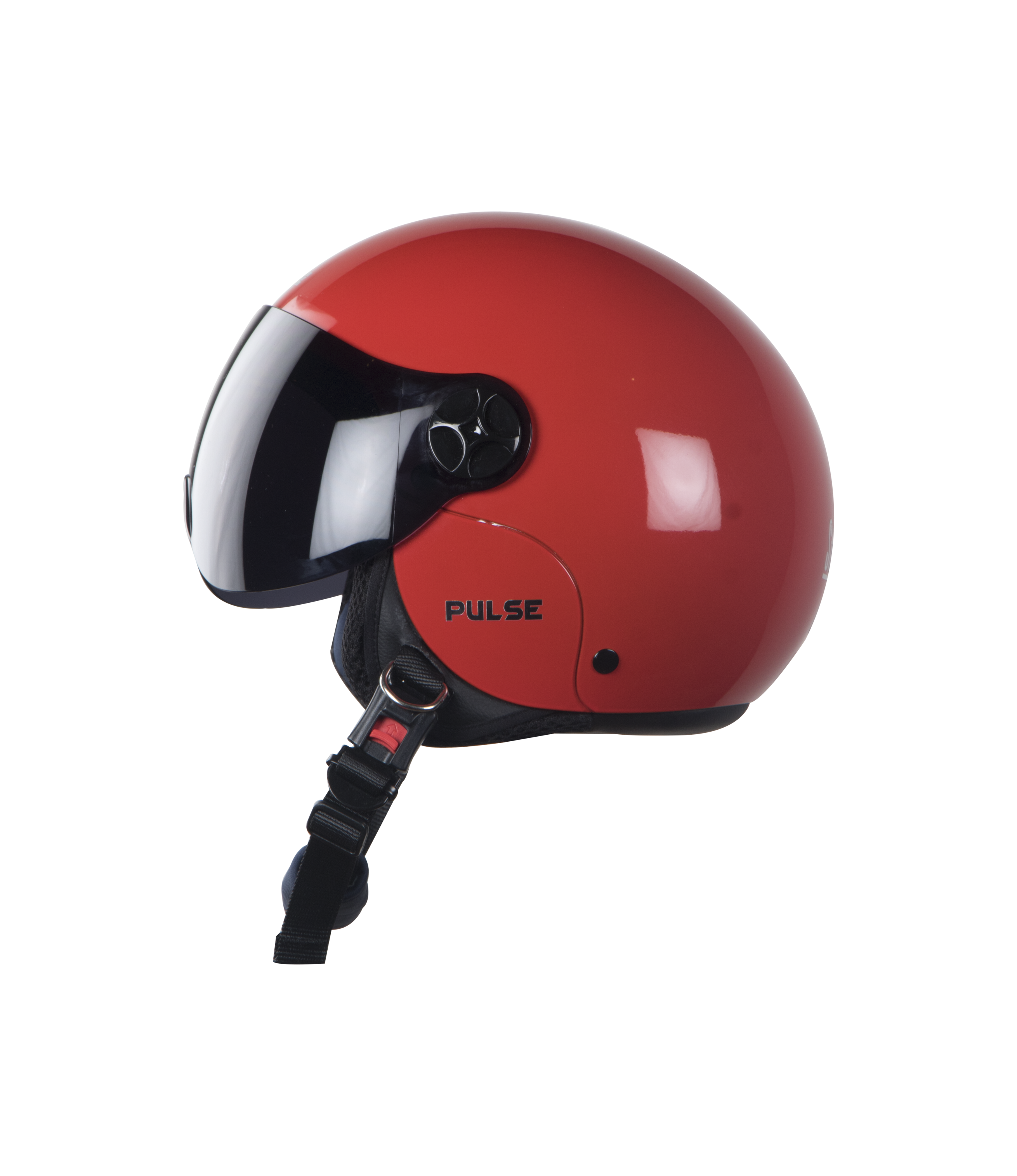 SBH-16 Pulse Glossy Sports Red (For Boys)( Fitted With Clear Visor Extra Smoke Visor Free)